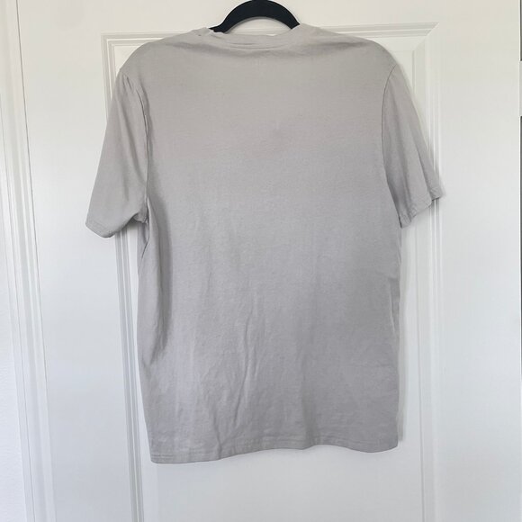 GAP Men’s Cotton Henley T-Shirt – Light Grey, Size M, Casual Everyday Tee - Picture 2 of 6